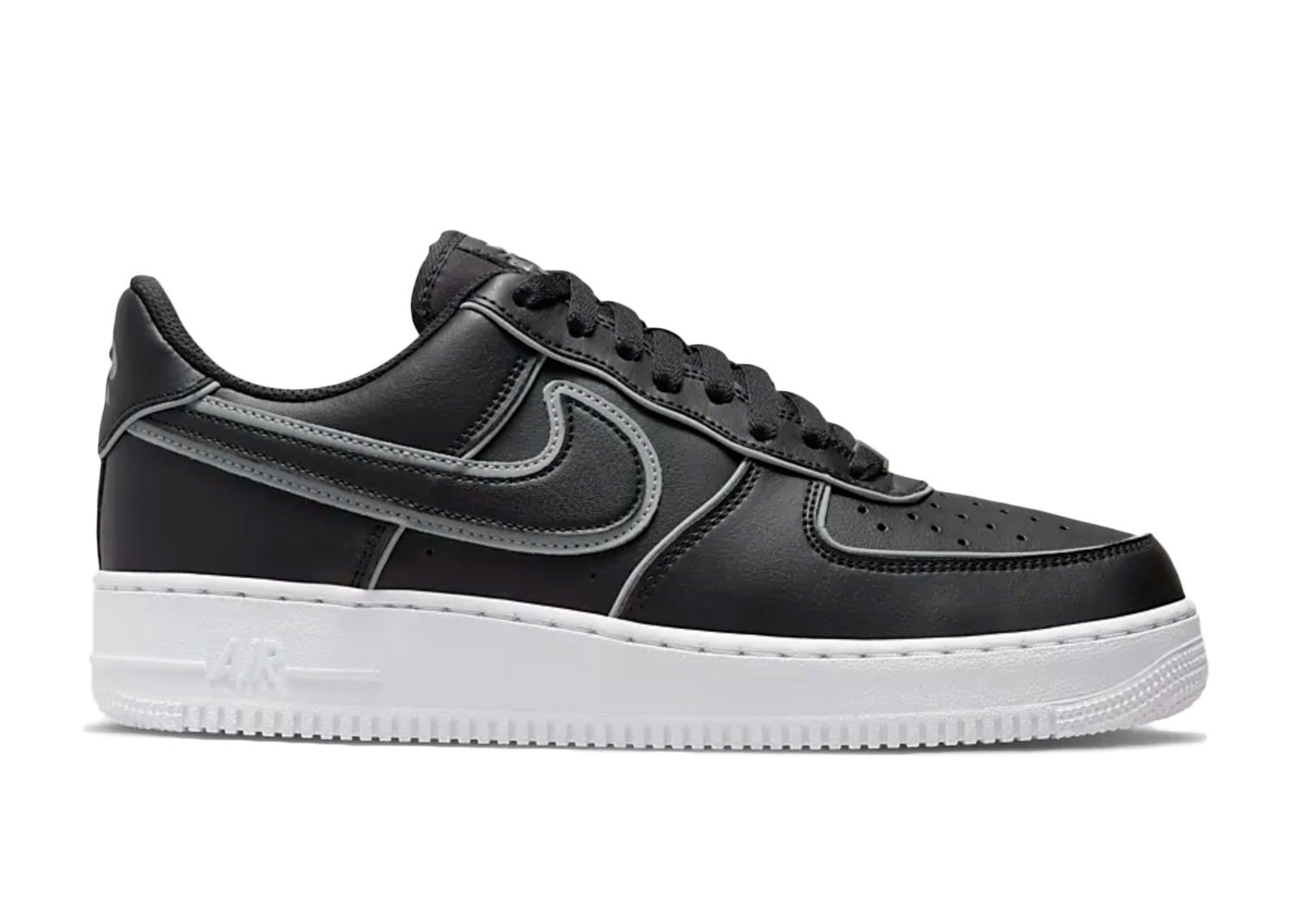 Кецове и обувки Nike Air Force 1 '07 LX Low Black Reflective Черно | DQ5020-010, 0