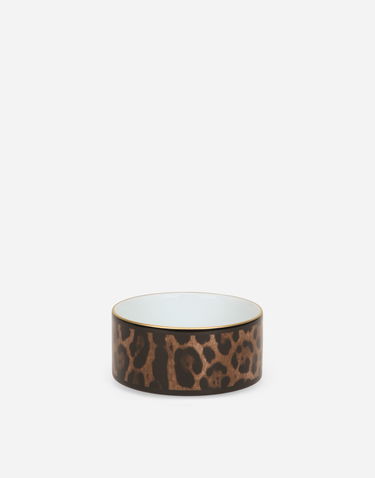 Домашен декор Dolce & Gabbana Dolce & Gabbana Oval Leopard Print Porcelain Decorative Box Многоцветен | TCC200TCAMUUL003, 2