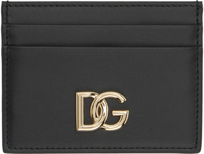 Портфейл Dolce & Gabbana Black 'DG' Card Holder Черно | BI0330 AW576