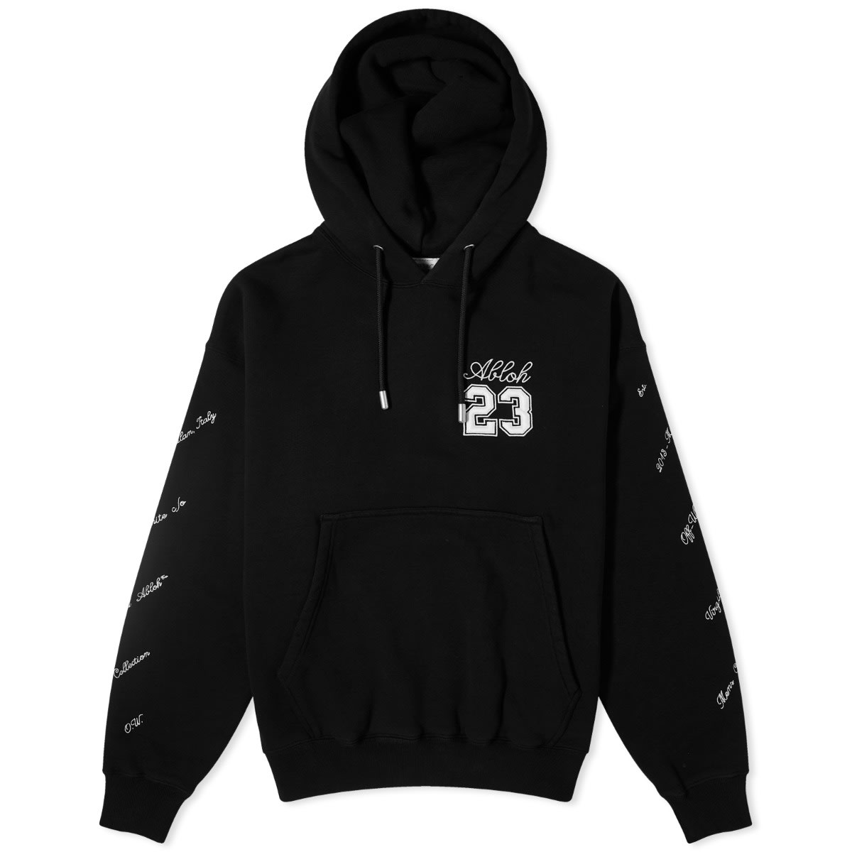 Суитчър Off-White 23 Abloh Popover Hoody Черно | OMBB085S24FLE0111001, 0