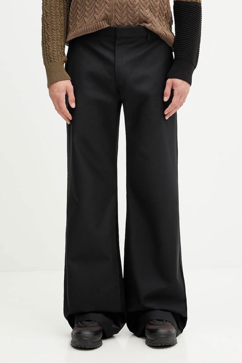 Панталони Maison Margiela MM6 Maison Margiela Wide Leg Trousers Черно | SH0KA0054.M35433.900