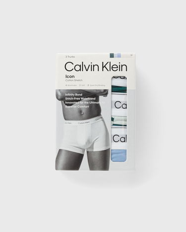 Боксерки CALVIN KLEIN Calvin Klein Icon Cotton Stretch Trunks (3-Pack) Зелено | LV00NB43920AC, 2