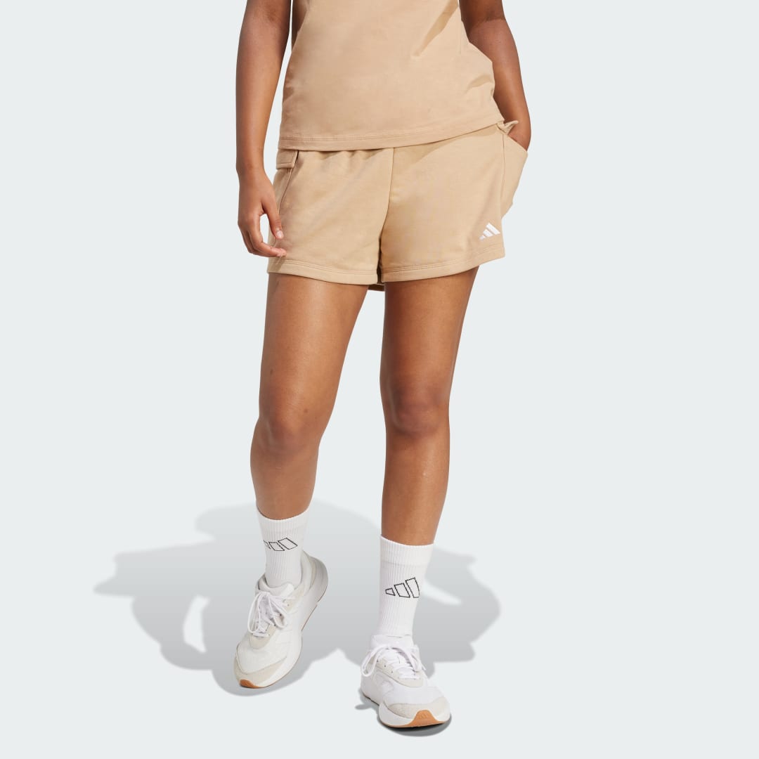 Къси панталони adidas Performance Essentials Small Logo French Terry Cargo Shorts Бежово | JV7260, 0
