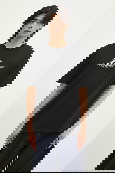 Тениска AAPE by A Bathing Ape Printed T-shirt Moon Face Logo Черно | AAPTEM1564XXN, 0