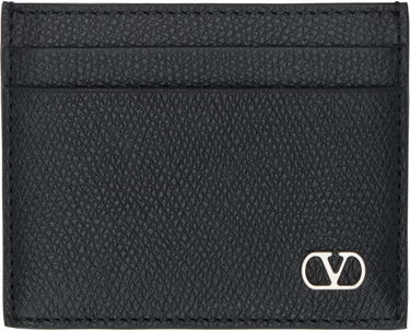 Портфейл Valentino Grainy Leather Card Holder Черно | 6Y2P0V09UAG, 0