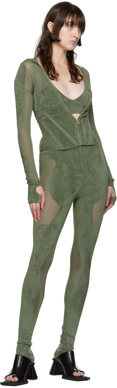 Клинове Dion Lee Chenille Leggings Зелено | C7128P22, 3