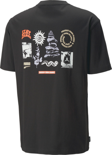 Тениска Puma Downtown Graphic T-Shirt Черно | 539181-01, 1