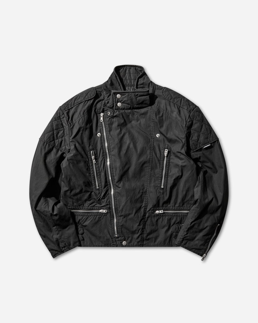Яке Neighborhood Faded Stand Collar Riders Jacket Черно | 252SZNH-JKM07 BLACK