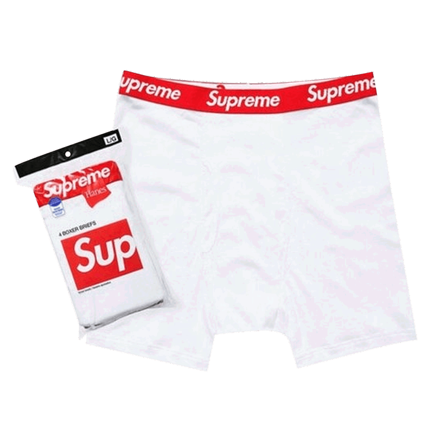 Боксерки Supreme Hanes x Supreme Boxer Briefs (4 Pack) Бяло | 99HAA36 WHITE, 0