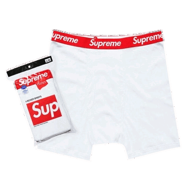 Боксерки Supreme Hanes x Supreme Boxer Briefs (4 Pack) Бяло | 99HAA36 WHITE, 0