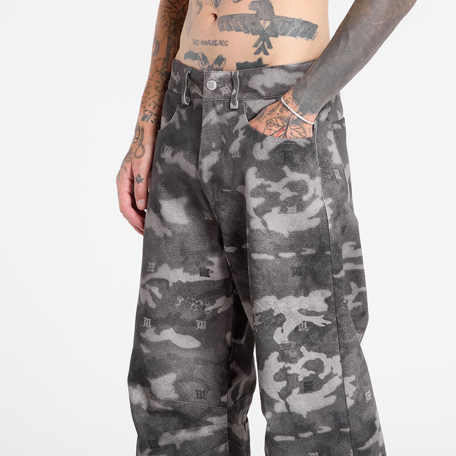 Панталони MISBHV MISBHV Camo Print Trousers Сиво | 251M312, 1