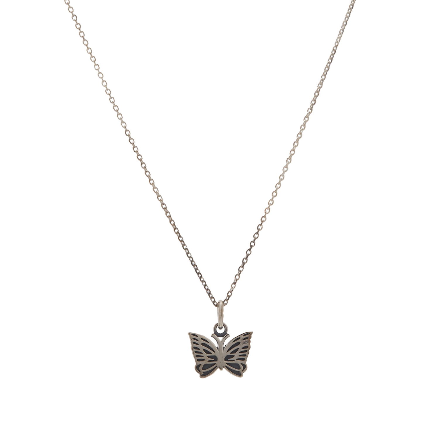 Колие Needles 925 Silver Pendant Черно | OT009-C, 0