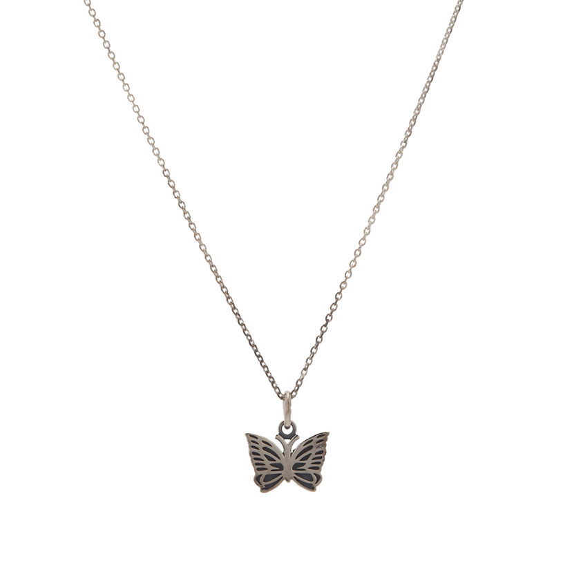 Колие Needles 925 Silver Pendant Черно | OT009-C