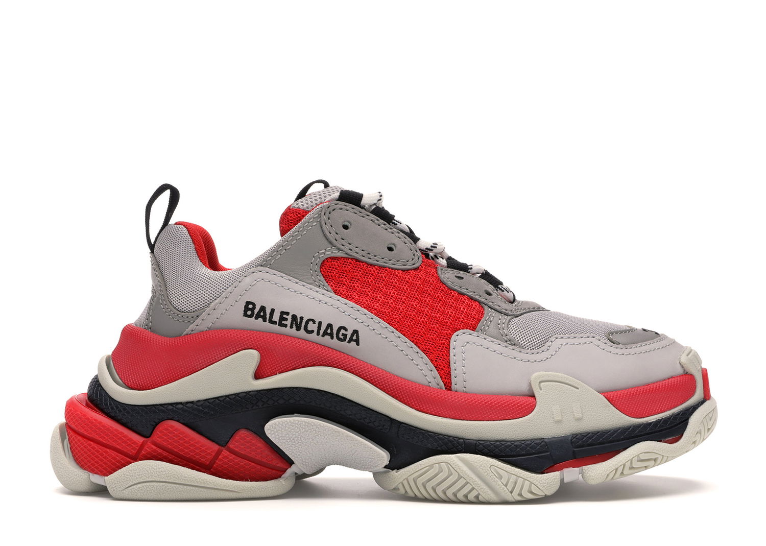 Кецове и обувки Balenciaga Triple S Red Grey W Червено | 524039W09OH6495, 0