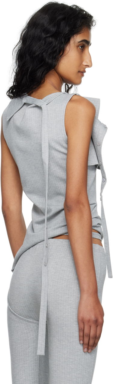 Потник Ottolinger Ottolinger Ada Sleeveless Pinstripe Top Сиво | 102-106004-02, 2