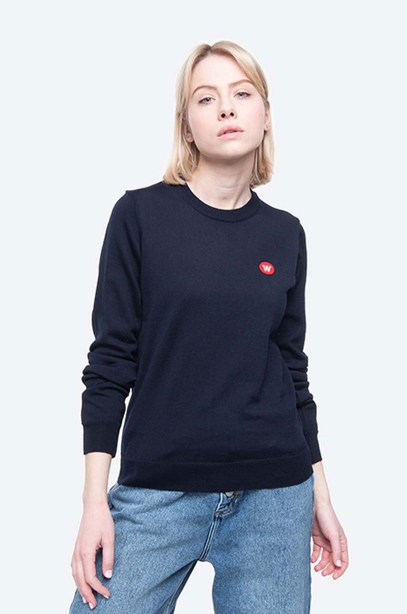 Пуловер WOOD WOOD Lyn Sweater Тъмно синьо | 10001006.4142