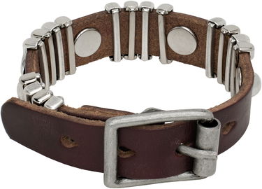 Гривна OUR LEGACY Our Legacy Wave Leather Bracelet Кафяво | A2258WBB, 1