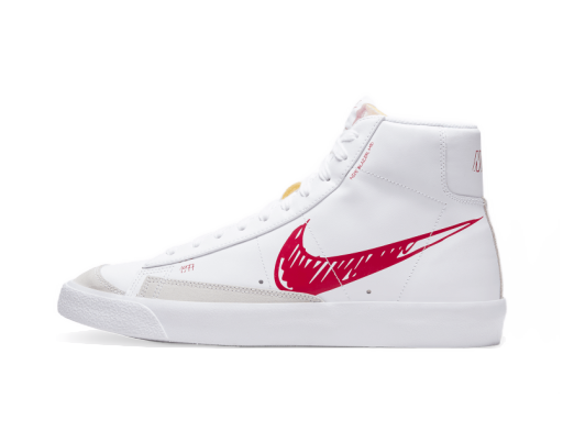 Кецове и обувки Nike Blazer Mid 77 ''Sketch - Red'' Бяло | CW7580-100