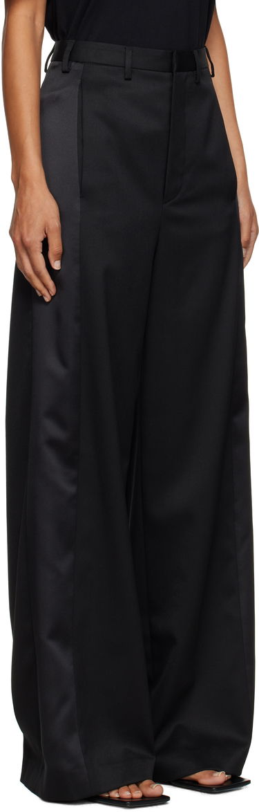 Панталони Maison Margiela MM6 Maison Margiela Tailored Wool Wide-Leg Trousers Черно | S52KA0541 S47848, 1