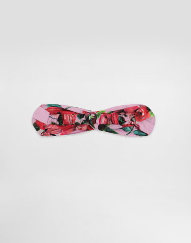 Шал Dolce & Gabbana Dolce & Gabbana Poplin Twist Headband with Floral Print Розово | LB5H09FI5LNHP5QD, 1