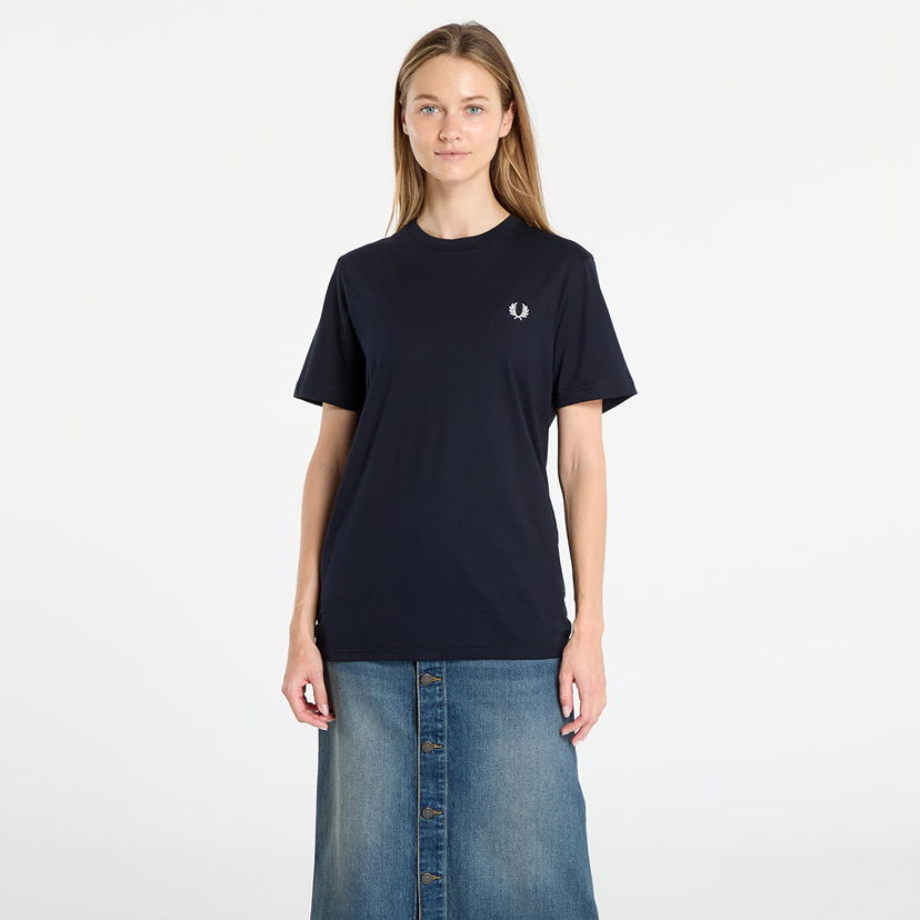 Тениска Fred Perry Fred Perry Crew Neck T-Shirt Тъмно синьо | M1600V 608