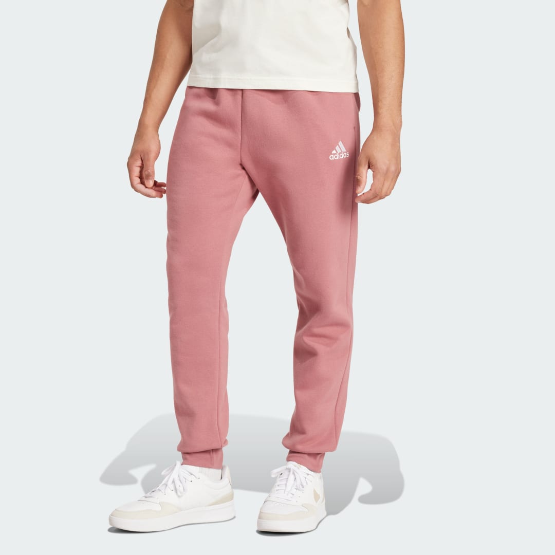 Спортни панталони adidas Performance Essentials Fleece Regular Tapered Pants Розово | IY9085, 0