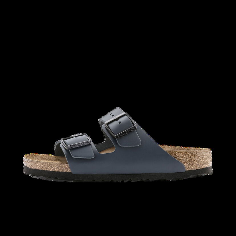 Кецове и обувки Birkenstock Arizona Natural Leather Narrow Fit Тъмно синьо | 51153