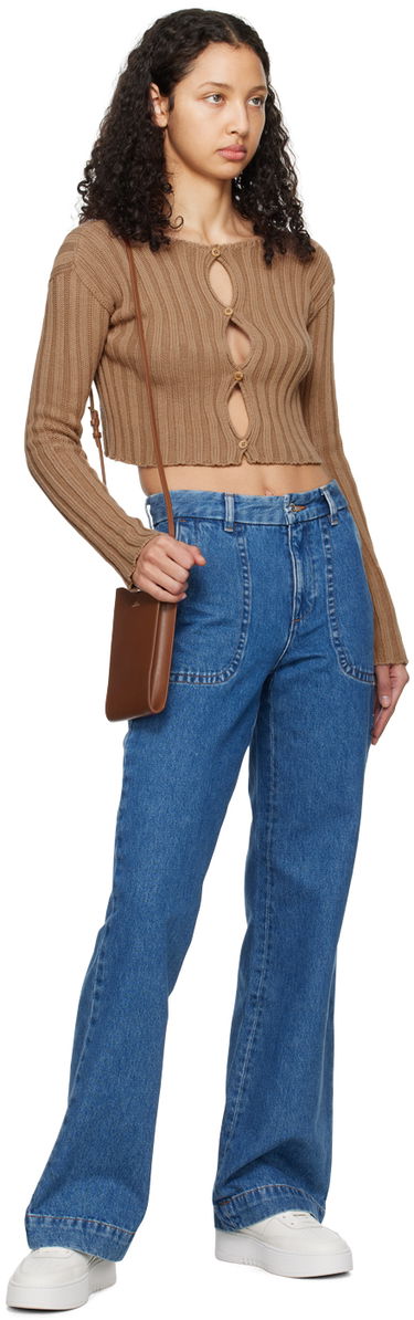 Чанта през рамо A.P.C. Jamie Neck Pouch Shoulder Bag Кафяво | PXBMW-F63412, 3