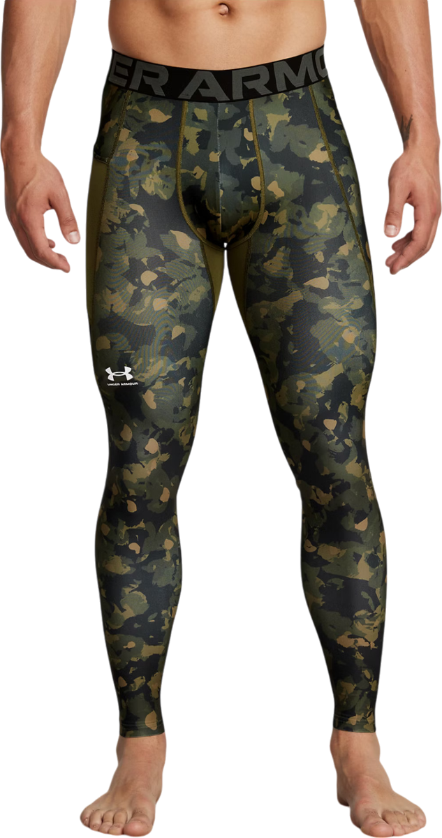 Чорапи Under Armour UA HG Armour Printed Leggings Зелено | 1386938-390