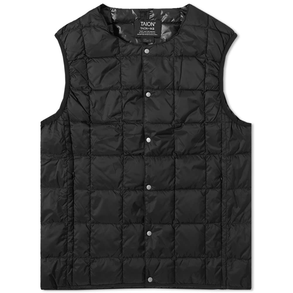 Жилетка TAION Crew Neck Down Vest Черно | TAION-004-BLK, 0