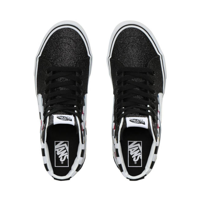 Кецове и обувки Vans Sk8-Hi Glitter Checkerboard Черно | VN0A4BV6V3P, 1