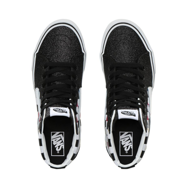 Кецове и обувки Vans Sk8-Hi Glitter Checkerboard Черно | VN0A4BV6V3P, 1