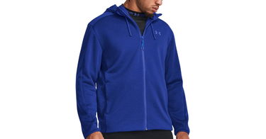 Суитчър Under Armour Essential Swacket Full-Zip Hoodie Синьо | 1378824-400, 1