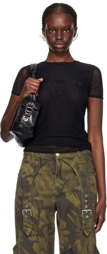 Карго панталони Blumarine Blumarine Crystal Cut T-Shirt Зелено | P422T055A, 0