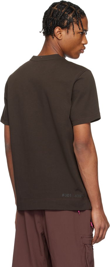 Тениска Moncler Moncler Grenoble Logo Cotton T-Shirt Кафяво | K10978C0000783927, 2