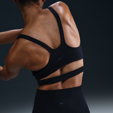 Сутиен Nike Nike Zenvy Light-Support Padded Ribbed Sports Bra Черно | HF5378-010, 3