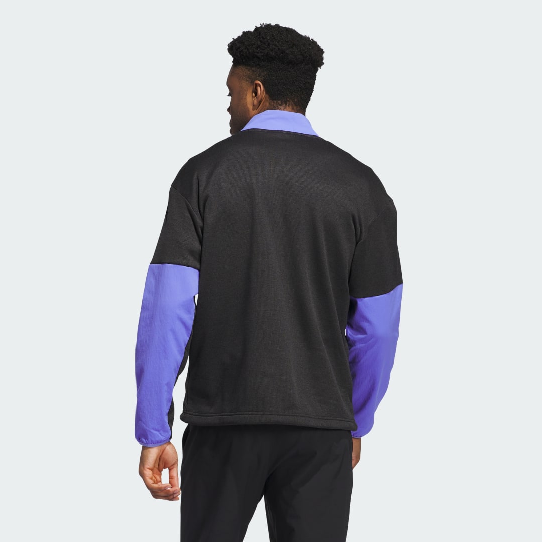 Суитчър adidas Performance Go-to Dwr Hybrid Half Zip Лилаво | IZ2931, 1