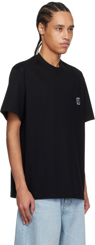 Тениска WOOYOUNGMI WOOYOUNGMI Cotton T-Shirt with Back Logo Бяло | W251TS07, 4