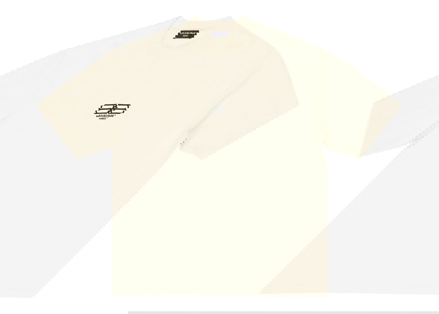 Тениска Balenciaga BB Paris Icon Medium Fit T-shirt Бяло | 612966TMVG79069, 0