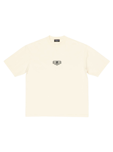 Тениска Balenciaga BB Paris Icon Medium Fit T-shirt Бяло | 612966TMVG79069