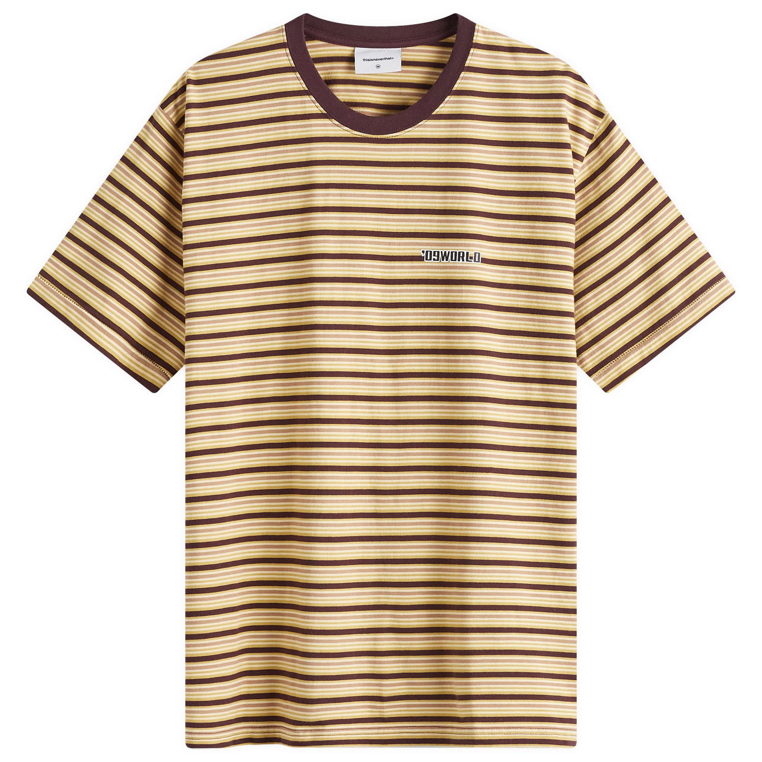 Тениска thisisneverthat Stripe T-Shirt Кафяво | TN243TTSST04-BRN, 0