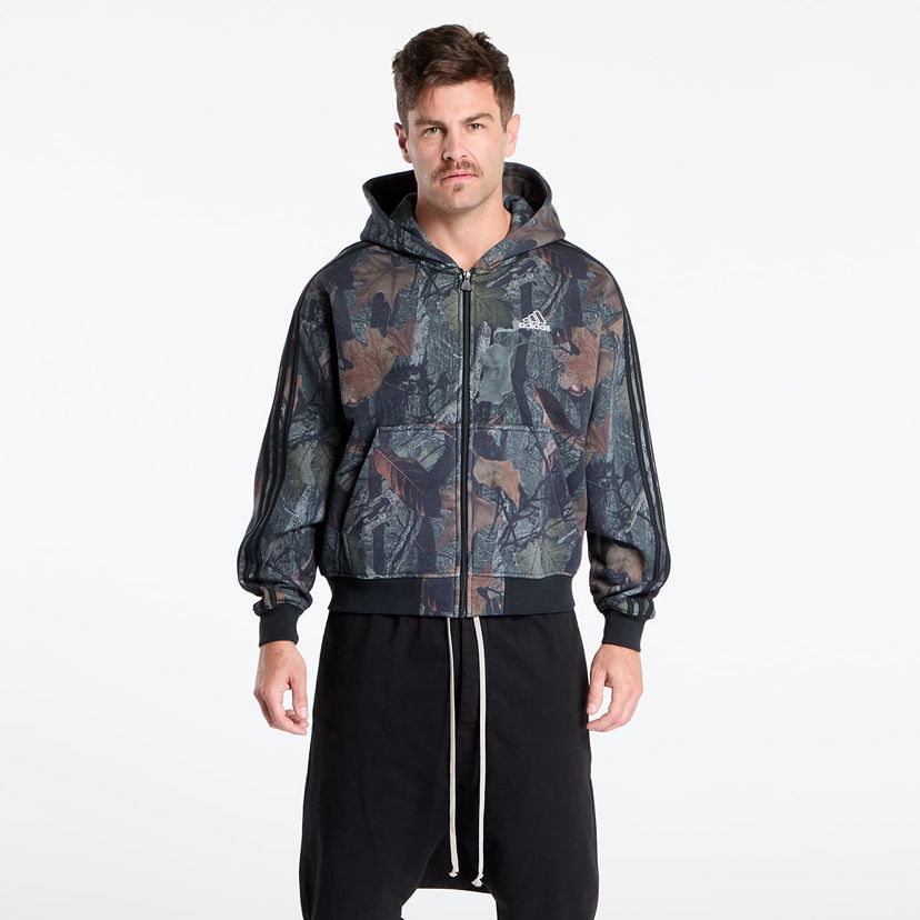 Суитчър adidas Originals Camo Hooded Full-Zip Black Черно | JY2775