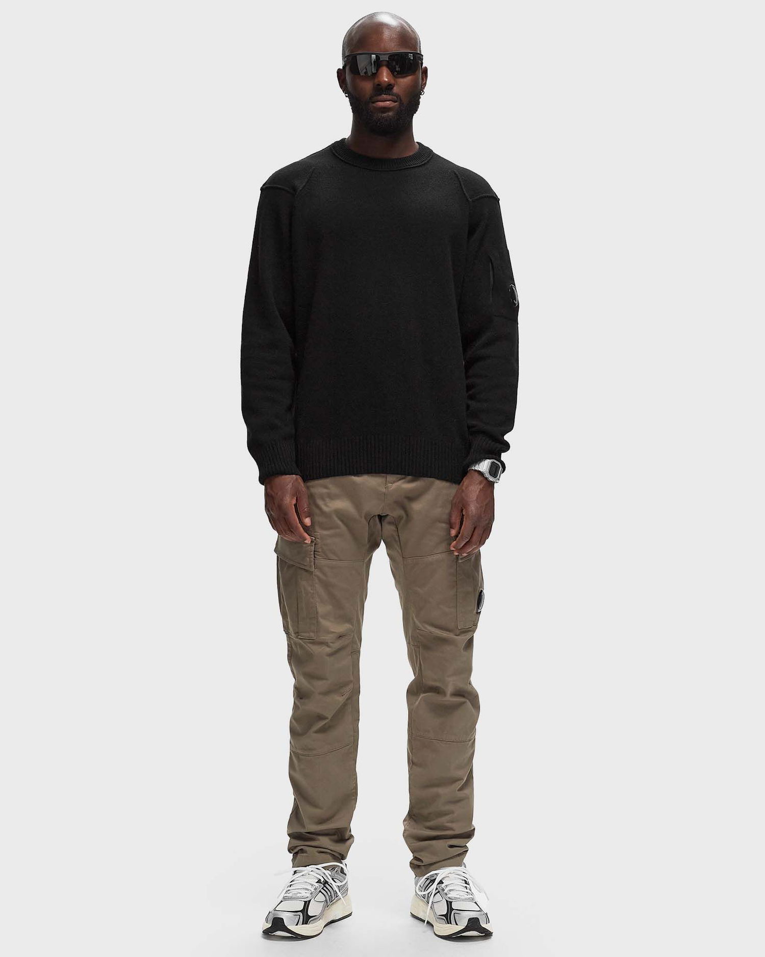 Пуловер C.P. Company LAMBSWOOL GRS CREW NECK KNIT Черно | 17CMKN047A110149A-999, 1