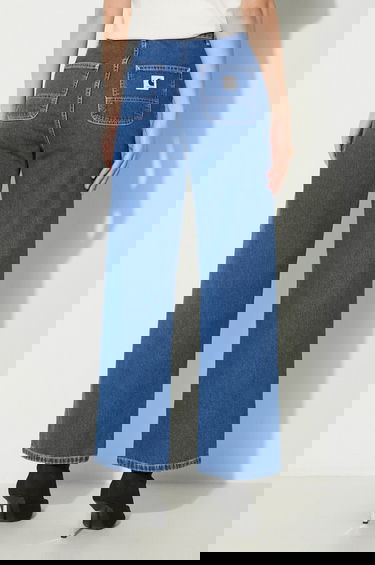 Дънки Carhartt WIP High Waist Wide Leg Simple Pant Синьо | I031924.106, 2