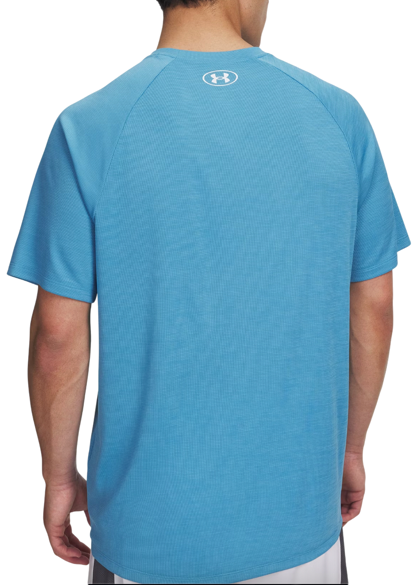 Тениска Under Armour Tech Textured Short Sleeve T-Shirt Синьо | 1382796-453, 1