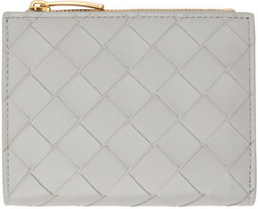Портфейл Bottega Veneta Small Intrecciato Bi-Fold Wallet Сиво | 742330 VCPP3, 0