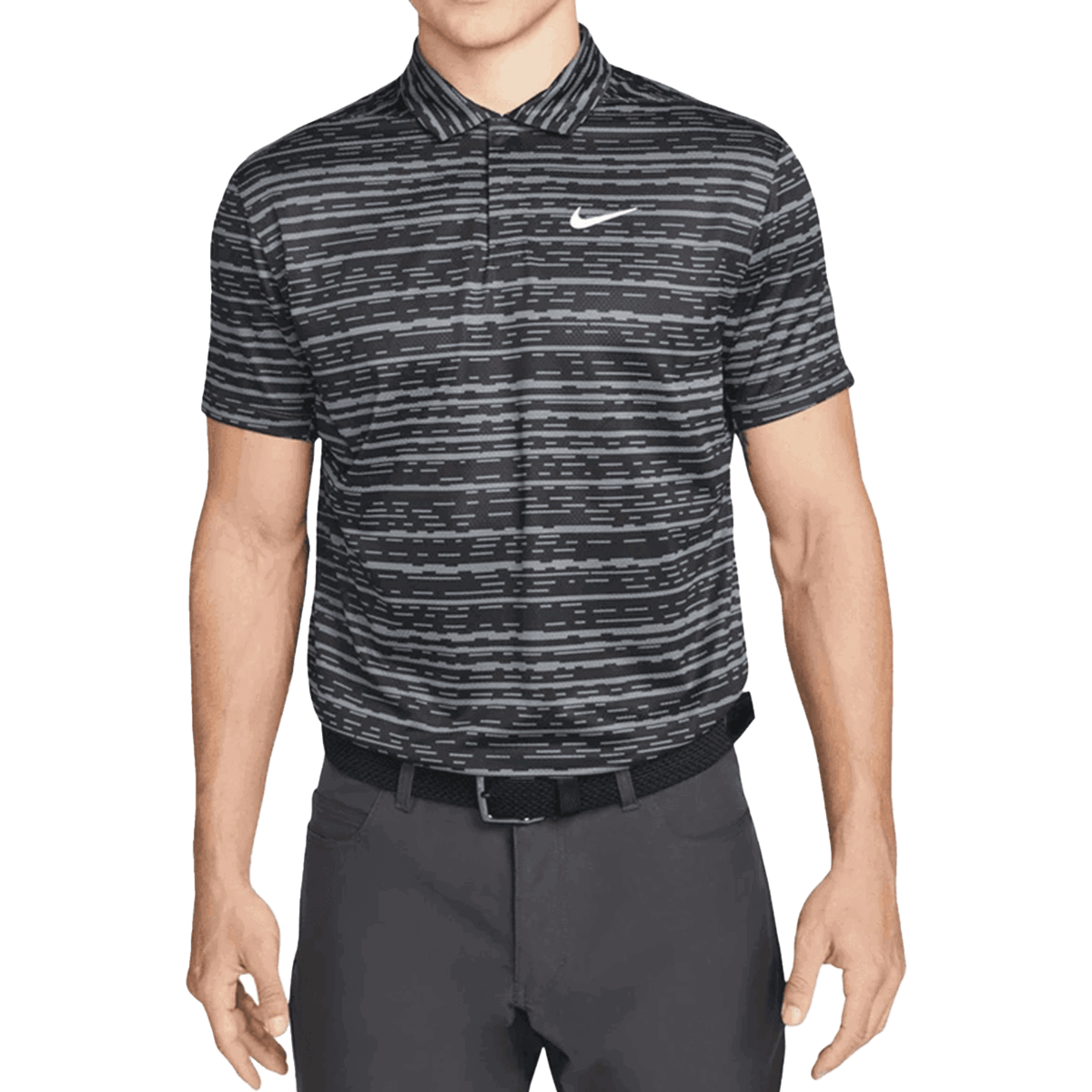 Поло тениска Nike Tiger Woods Striped Golf Polo Черно | DH0789-068, 0
