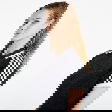 Поло тениска adidas Performance Cali Fuzzy Cropped Polo Knitted T-Shirt Черно | KD2428, 1