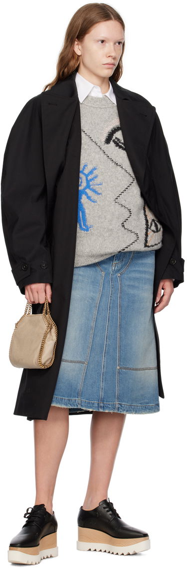 Тренчкот Stella McCartney Stella McCartney Belted Trench Coat Черно | 6700203CU403, 3
