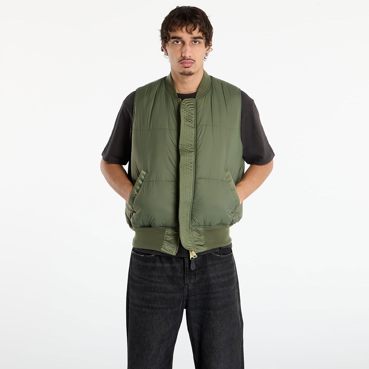 Жилетка Alpha Industries Alpha Industries MA-1 Base Vest Зелено | 758102-01, 1